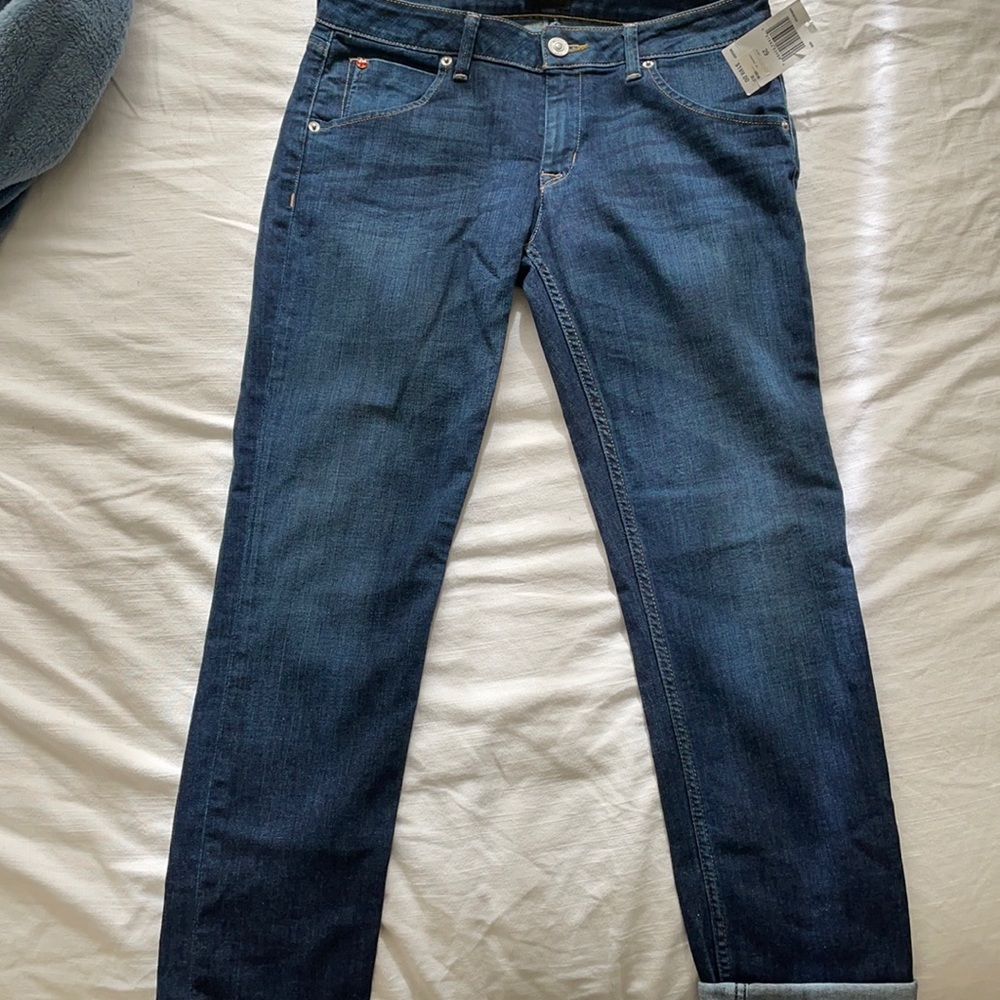 Hudson Bacara Crop Straight Cuffed Jean